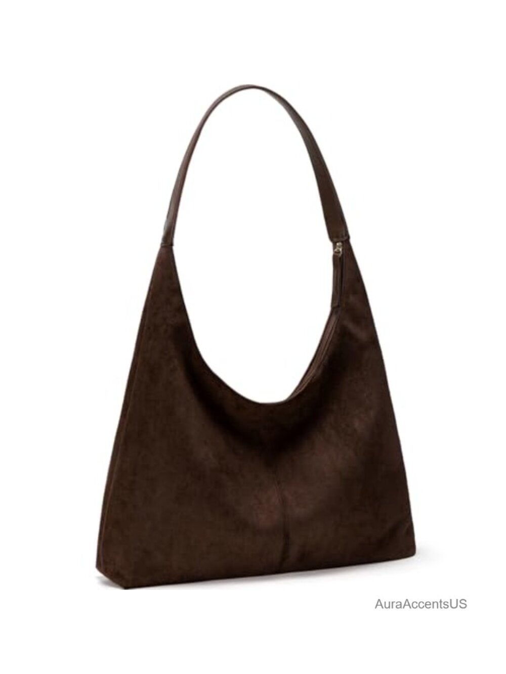 Large Vegan Leather Tote Bag Zipper Shoulder Purse Hobo Slouchy Women Handbag